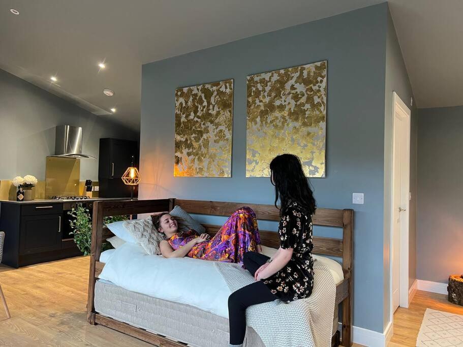 Llanbrynmair Luxury Lodge In The Treetops מראה חיצוני תמונה
