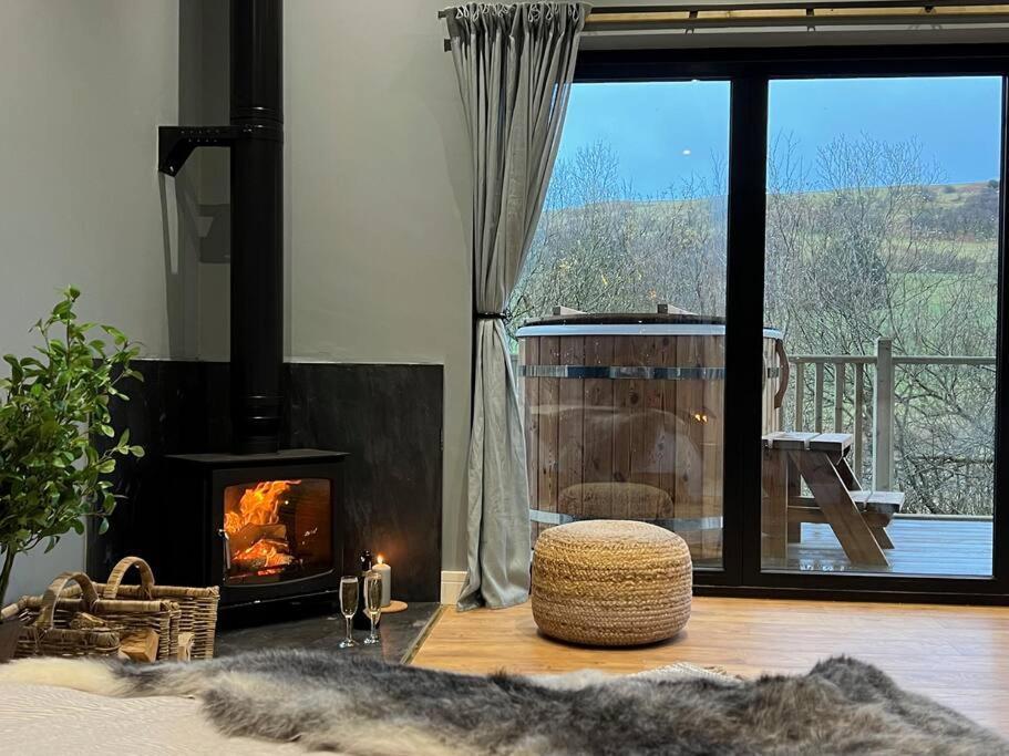 Llanbrynmair Luxury Lodge In The Treetops מראה חיצוני תמונה